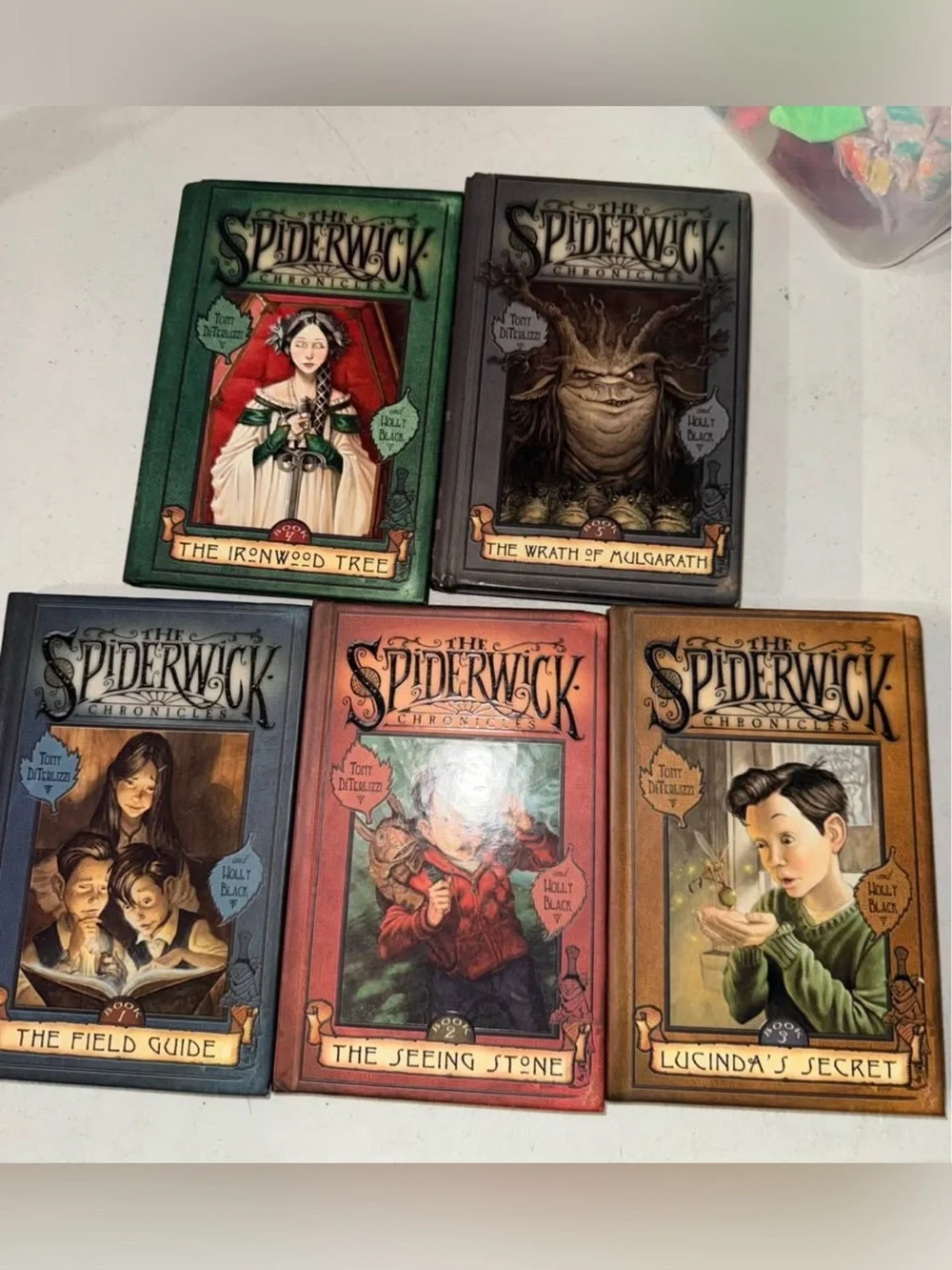 The Spiderwick Chronicles Complete Hardcover Book Set 1-5